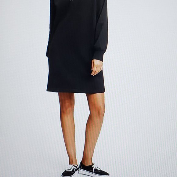 Express - Button down dress, Black - Size: M - Picture 2 of 12